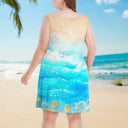 Gift For Women,Gift For Yourself,Beach,Summer,Happy - Beach Hair Don't Care Summer Beach - Personalized Sleeveless Tank Dress