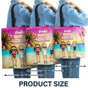 Gift For Bestie,Beach,Summer,Happy - Beaches Booze Besties - Personalized Tote Bag
