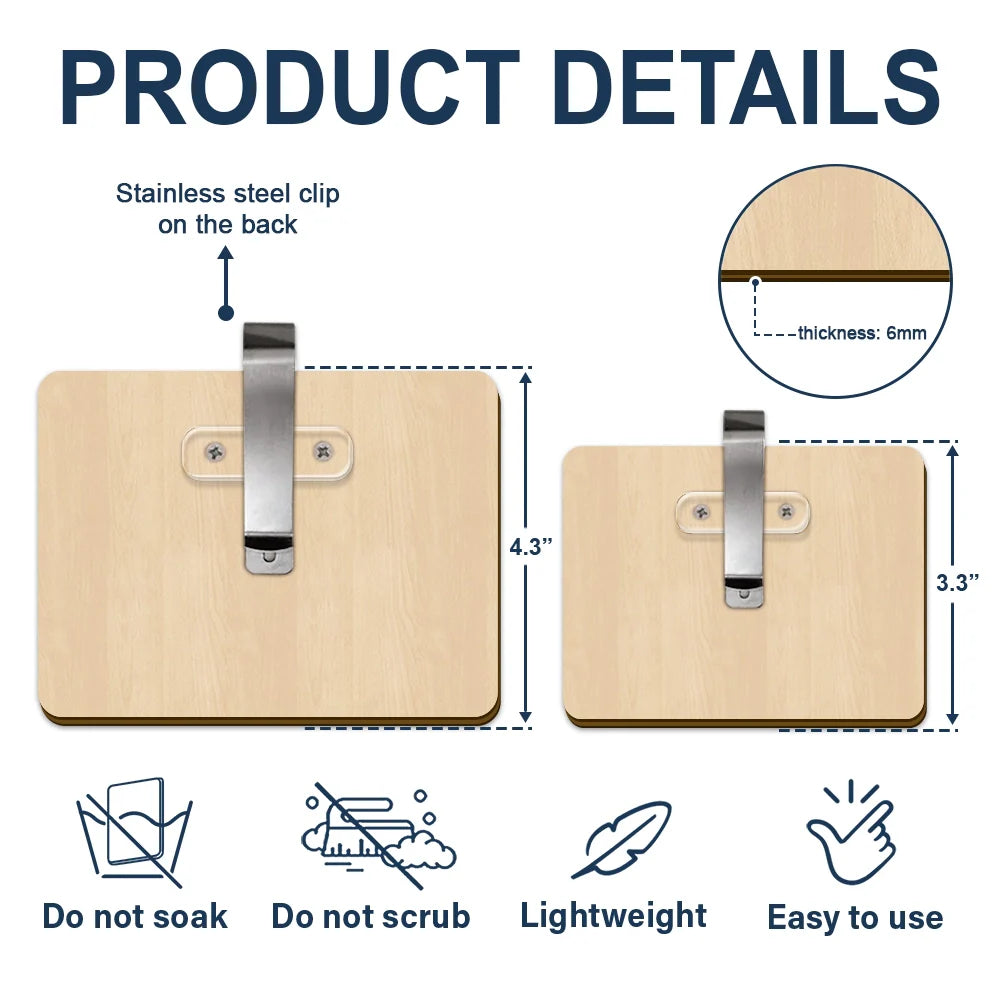 Bear Family Forest Style - Personalized Custom Shaped Car Visor Clip