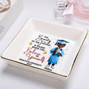 Graduation,Dad,Children,Gift For Sibling,Gift For Bestie - Beauty Of Future Is Found When You Believe In Yourself - Personalized Ring Dish