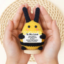 Family,Happy,Gift For Bestie - Bee Positive You Are Gonna Bee Awesome - Personalized Doll Crochet With Custom Card