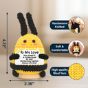 Family,Happy,Gift For Bestie - Bee Positive You Are Gonna Bee Awesome - Personalized Doll Crochet With Custom Card