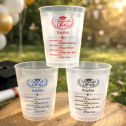 Graduation,Gift For Yourself,Gift For Daughter,Gift For Son,Gift For Kids,Gift For Bestie,Happy - Behind You All Memories Congrats Grad - Personalized Frosted Cups