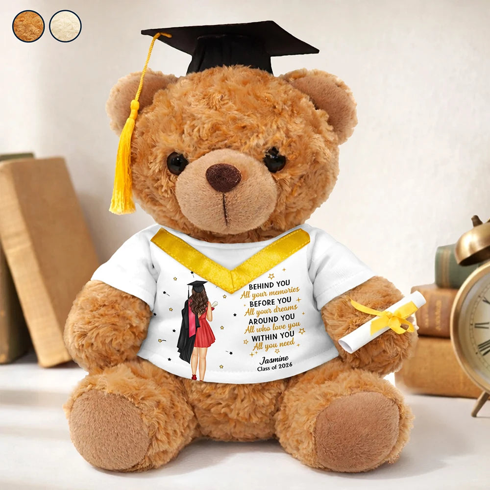 Behind You All Memories - Personalized Teddy Bear