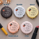 Graduation,Gift For Women,Gift For Men,Dad - Daughters (Adult),Gift For Daughter,Mom - Daughters (Adult),Dad - Sons,Gift For Son,Mom - Sons,Happy - Behind You All Memories Birth Flower - Personalized Compact Mirror