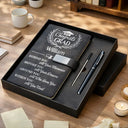 Graduation,Happy,Gift For Yourself,Gift For Women,Gift For Men,Gift For Daughter,Gift For Son,Gift For Sisters,Gift For Sibling,Gift For Brothers,Gift For Bestie - Behind You All Memories Congrats Grad - Personalized Leather Notebook Set