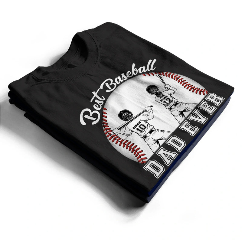 Gift For Mother,Gift For Father,Baseball,Happy,Vector - Best Baseball Mom Dad Ever - Personalized T Shirt