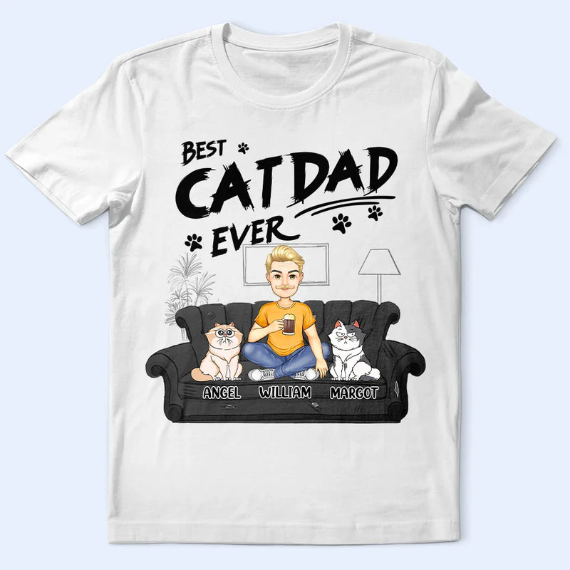 Best Cat Dad Ever Personalized T Shirt – Wander Prints