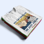 Funny,Cat Lovers,Pet Lovers,Cat Dad - Best Cat Dad Ever Just Ask - Personalized T Shirt