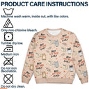 Cat Mom,Cat Lovers,Funny,Happy,Cat Dad - Best Cat Dad Mom Mum Ever - Personalized Unisex Ugly Sweater