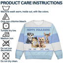 Cat Lovers,Pet Lovers,Funny - Best Cat Mom Ever Funny 3D Cute Cats - Personalized Unisex Ugly Sweater