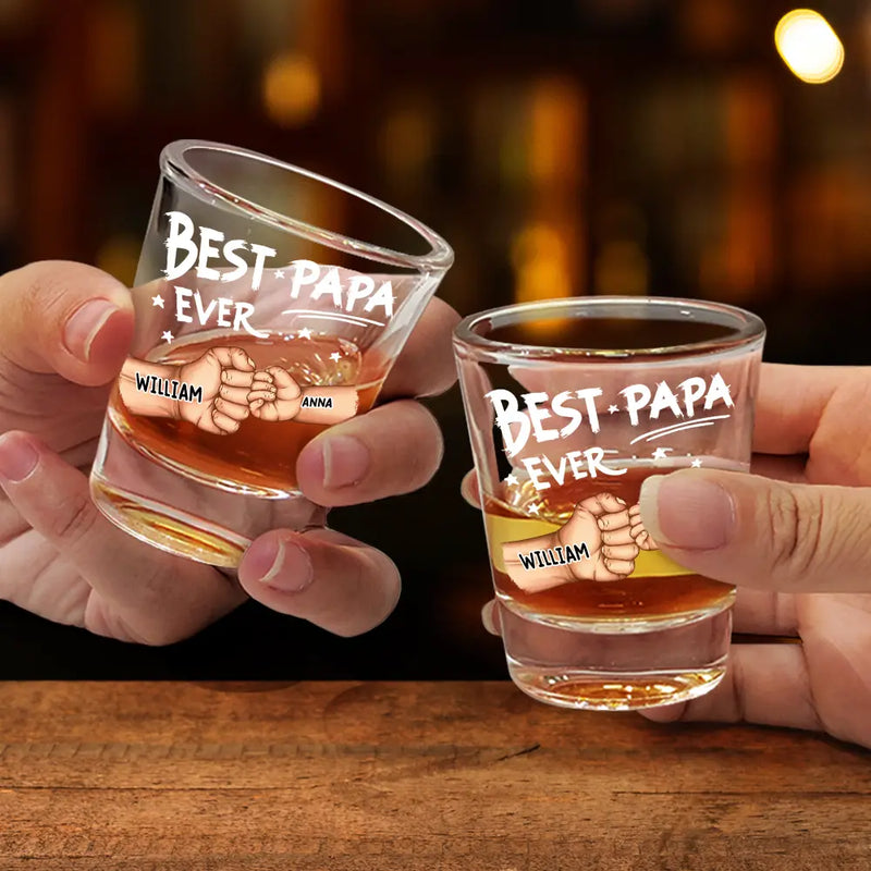 Dog Dad,Dog Lovers,Funny - Best Dad Ever - Personalized Shot Glass