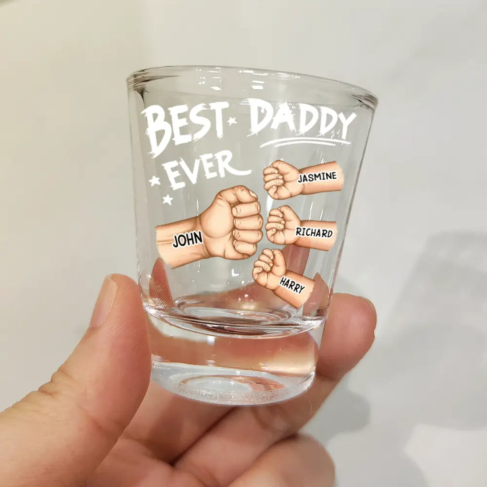 Dog Dad,Dog Lovers,Funny - Best Dad Ever - Personalized Shot Glass