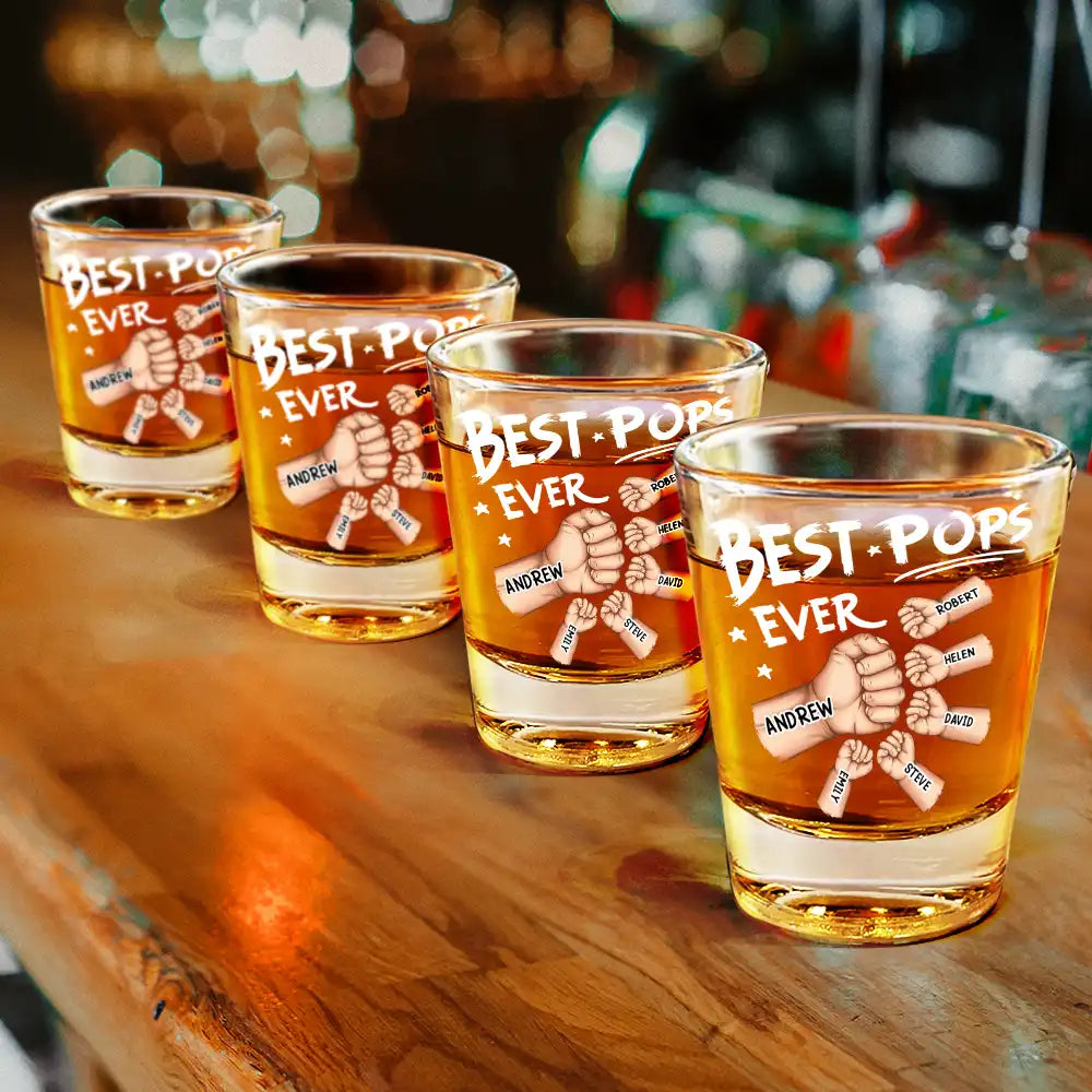 Dog Dad,Dog Lovers,Funny - Best Dad Ever - Personalized Shot Glass