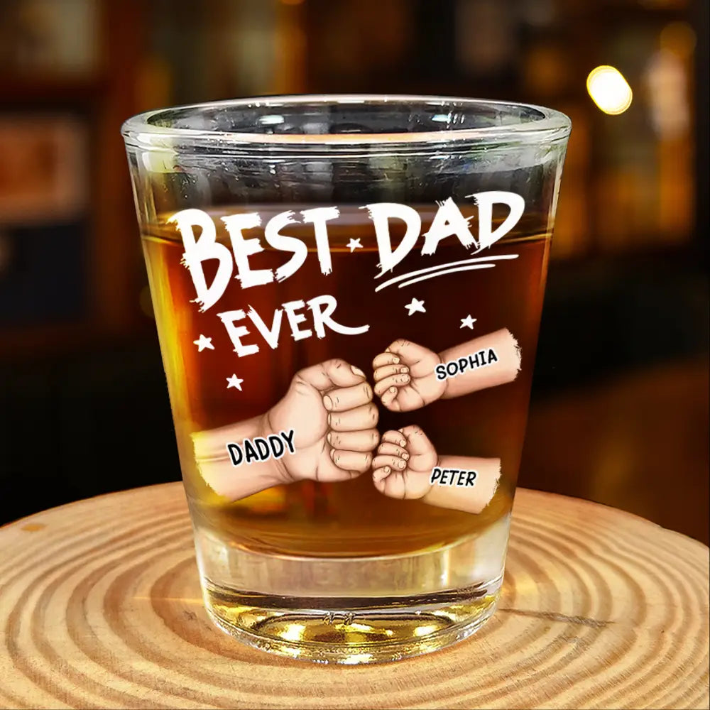 Meilleur papa de tous les temps - Verre à liqueur personnalisé