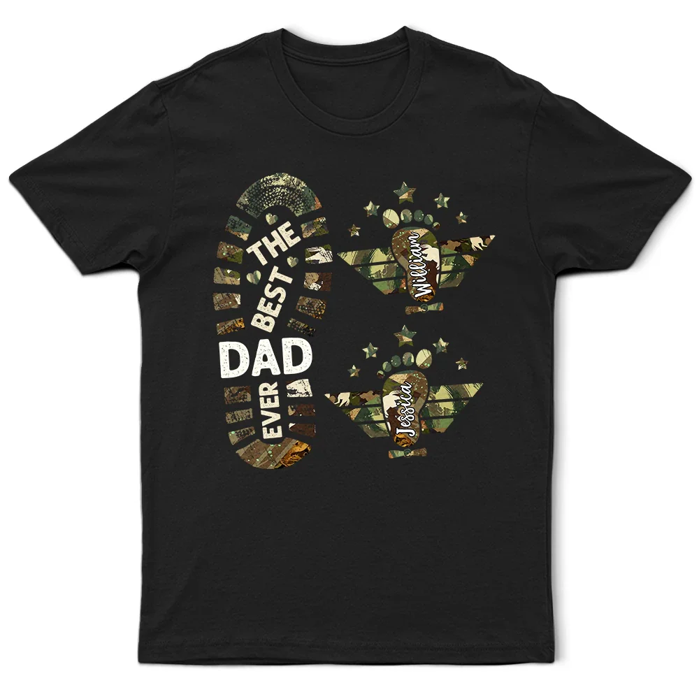 Best Dad Ever - Personalized T Shirt
