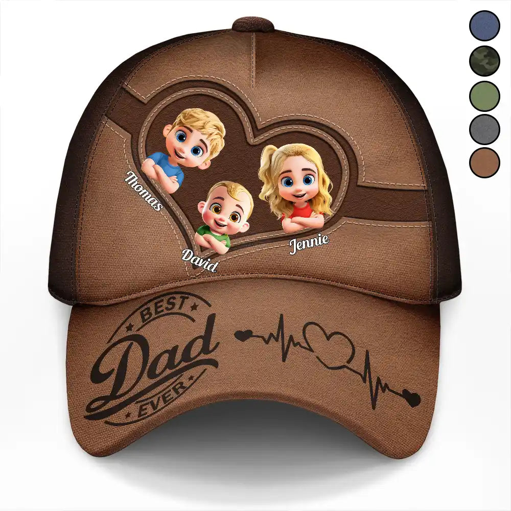 Best Dad Ever 3D Crossed Arms - Personalized Classic Cap