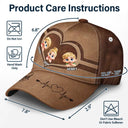 Gift For Father,Happy,Gift For Grandpa - Best Dad Ever 3d Cartoon Kids - Personalized Classic Cap