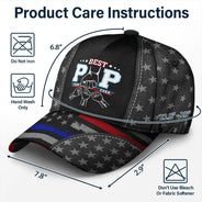 Gift For Father,Independence Day,Happy,Icon - Best Dad Ever Ever Kid Hand Punch - Personalized Classic Cap