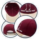 Gift For Grandpa,Gift For Father,Golf,Non-Eng,Icon,Proud - Best Dad Grandpa By Par Golf Clubs - Personalized Embroidered Two Tone Cap