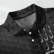 Gift For Father,Gift For Grandpa,Golf,Summer,Non-Eng,Icon,Proud - Best Dad Grandpa By Par Golf Clubs - Personalized Polo Shirt