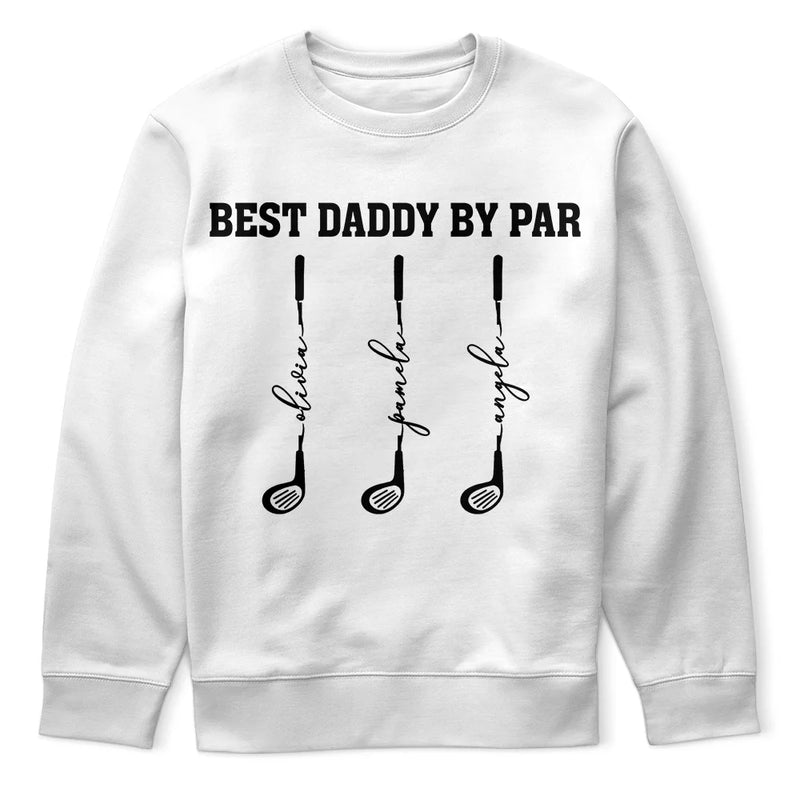 Gift For Grandpa,Gift For Father,Golf,Non-Eng,Icon,Proud - Best Dad Grandpa By Par Golf Clubs - Personalized T Shirt