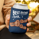 Gift For Husband,Gift For Men,Gift For Grandpa,Gift For Father,Happy - Best Dad Grandpa Ever - Personalized Can Cooler Sleeve