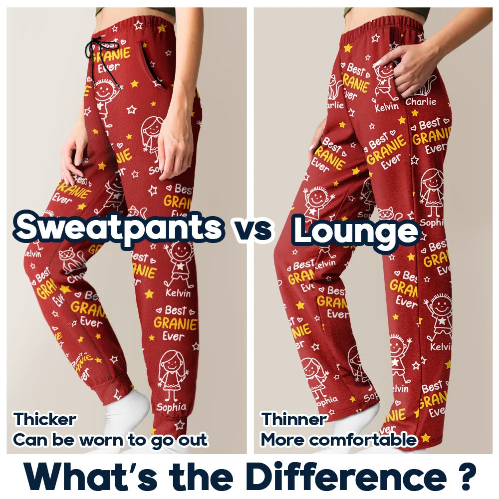 Gift For Grandpa, Gift For Father, Happy - Best Dad Grandpa Ever - Personalized Pajama Pants