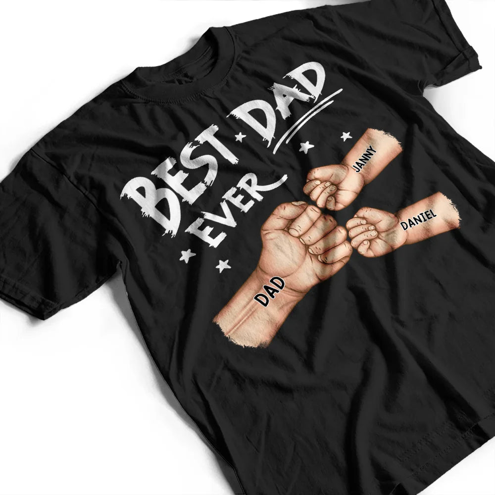 Gift For Father, Gift For Grandpa, Happy - Best Dad Grandpa Ever Fist Bump - Personalized Father's Day Gift Set