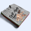 Gift For Father, Gift For Grandpa, Happy - Best Dad Grandpa Ever Fist Bump - Personalized T Shirt 