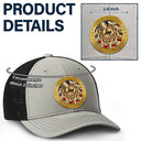 Gift For Father,Confident,Icon - Best Dad Grandpa Ever Fist Bump With Kids - Personalized Leather Patch Hat