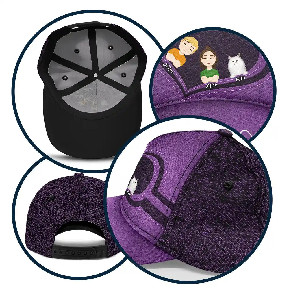 Gift For Father, Gift For Grandpa, Dad - Children, Grandpa - Grandkids, Happy - Best Dad Grandpa Ever Kid Grandkid Dog Cat - Personalized Classic Cap