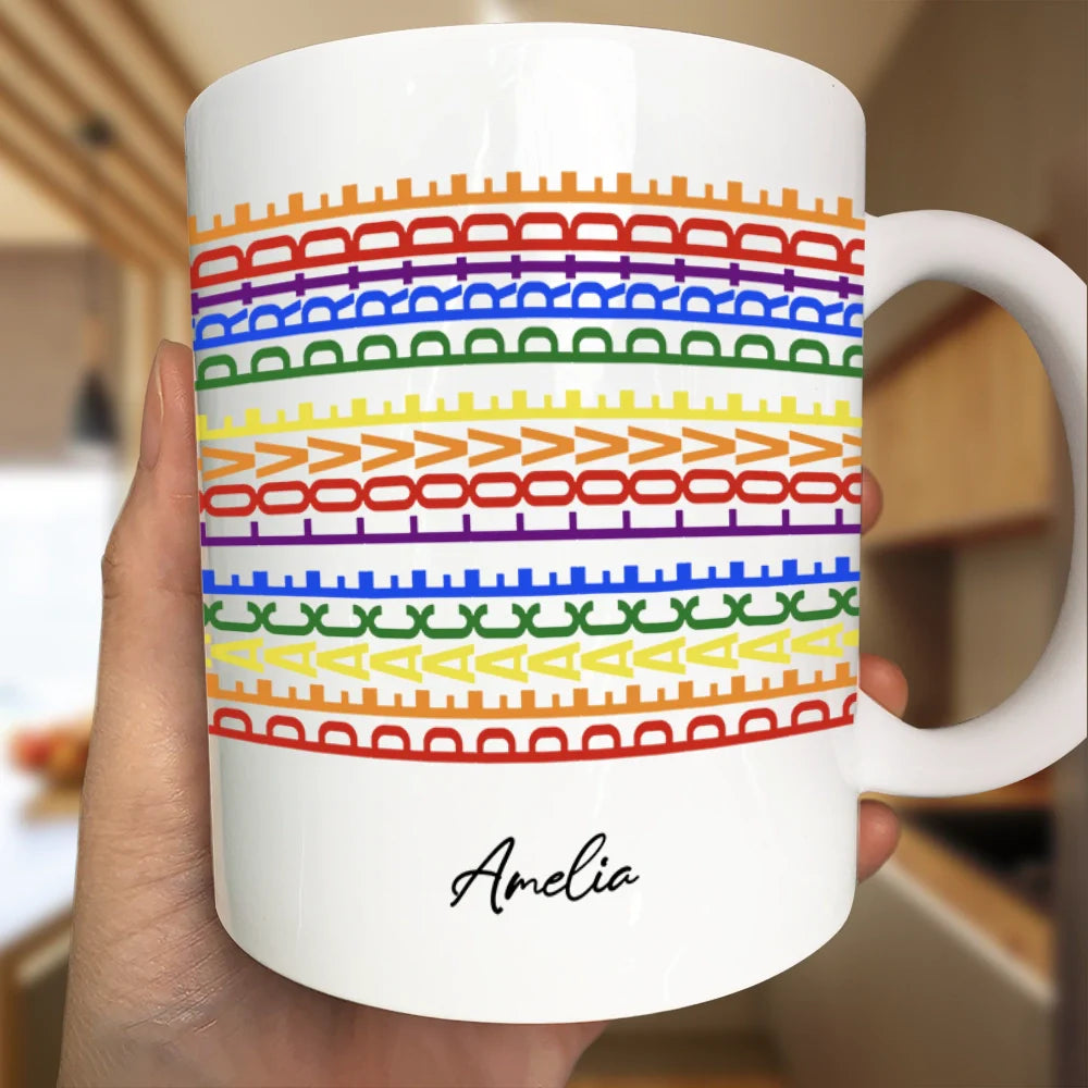 Gift For Couples,Gift For Husband,Gift For Wife,Gift For Boyfriend,Gift For Girlfriend,LGBT,Gift For Yourself,Gift For Women,Gift For Men,Love,Funny - Love Whoever You Want Hidden Message - Personalized Mug