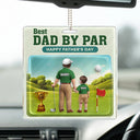 Happy, Sport Dad, Golf, Gift For Father, Gift For Men - Best Daddy By Par 3D Effect - Personalized Acrylic Car Hanger