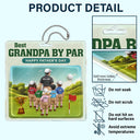 Happy, Sport Dad, Golf, Gift For Father, Gift For Men - Best Daddy By Par 3D Effect - Personalized Acrylic Car Hanger
