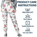 Pet Lovers,Pet Mom,Pet Dad,Dog Lovers,Dog Mom,Dog Dad,Love - Best Dog Dad Dog Mom Pattern - Personalized Pajama Pants