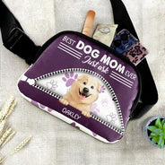 Gift For Husband,Gift For Men,Gift For Father,Happy,Gift For Yourself,Dog Lovers,Dog Dad,Gift For Wife,Gift For Women,Gift For Mother,Dog Mom - Best Dog Dad Ever Just Ask - Personalized Crossbody Belt Bag

