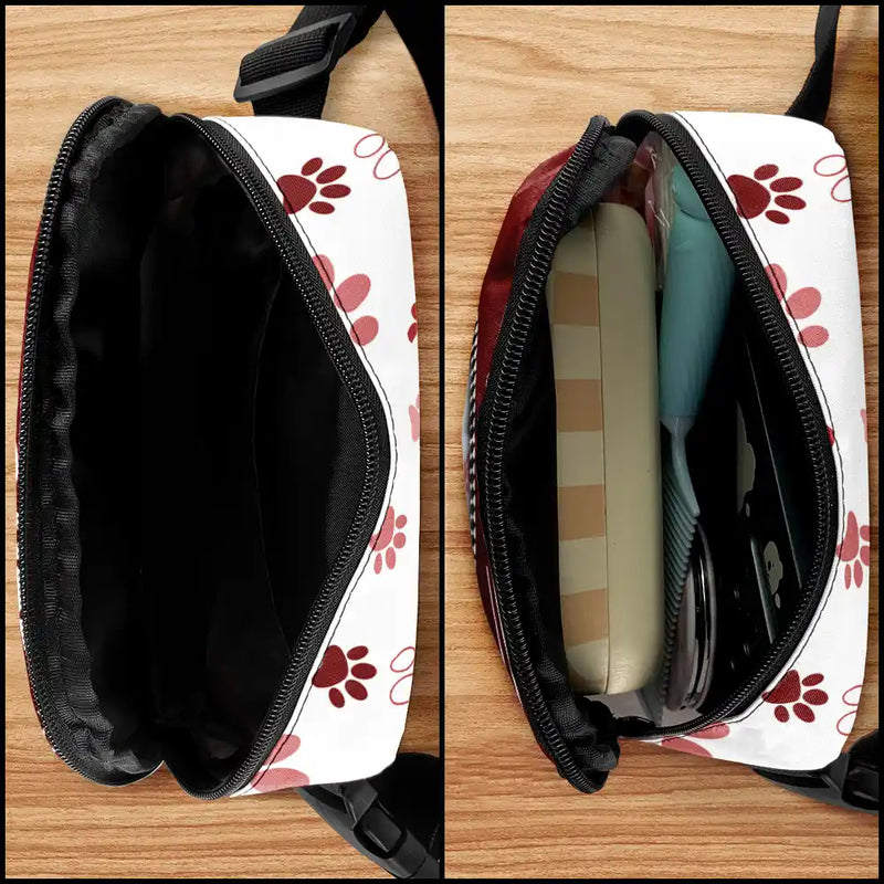 Best Dog Dad Ever Just Ask - Personalized Crossbody Belt Bag