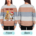 Dog Lovers, Pet Lovers, Funny - Best Dog Mom Ever Funny 3D Cute Dogs - Personalized Unisex Ugly Sweater