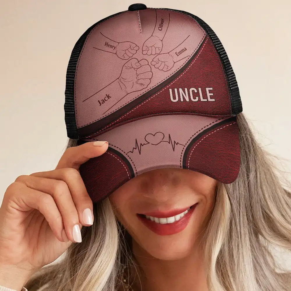 Gift For Father, Gift For Grandpa, Gift For Husband, Happy - Best Friends For Life Dad Grandad - Personalized Mesh-back Casual Cap