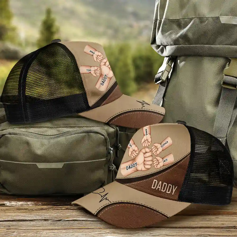 Gift For Father,Gift For Grandpa,Gift For Husband - Best Friends For Life Dad Grandad - Personalized Mesh-back Casual Cap
