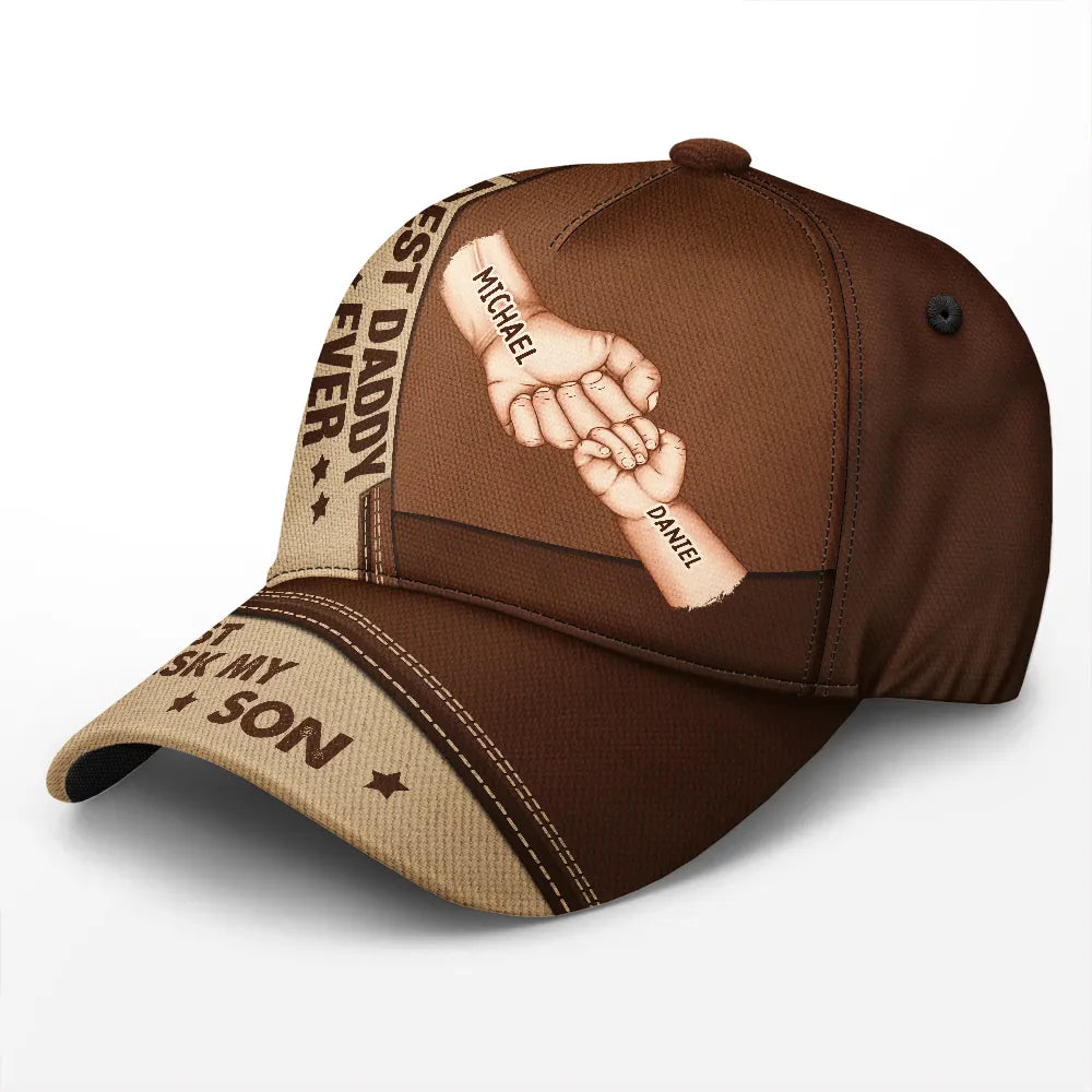 Gift For Grandpa, Grandpa - Grandkids, Gift For Father, Happy, Love, Dad - Children, Dad - Sons, Dad - Daughters (Young) - Best Grandpa Dad Ever - Personalized Classic Cap