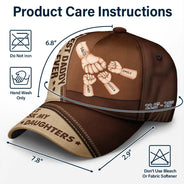Gift For Grandpa, Grandpa - Grandkids, Gift For Father, Happy, Love, Dad - Children, Dad - Sons, Dad - Daughters (Young) - Best Grandpa Dad Ever - Personalized Classic Cap
