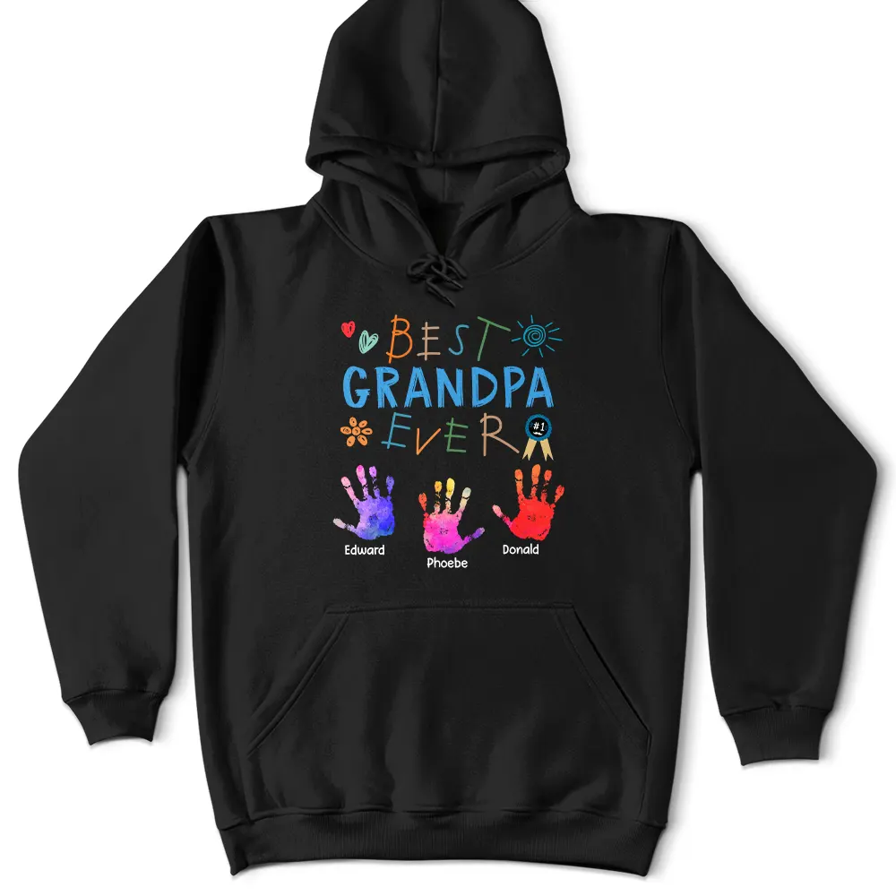 Gift For Grandpa,Gift For Father - Best Grandpa Ever - Personalized T Shirt