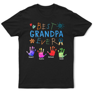 Gift For Grandpa,Gift For Father - Best Grandpa Ever - Personalized T Shirt