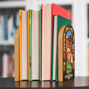 Teacher, Happy, Gift For Yourself - Best Teacher Ever - Personalized Wood Book Ends