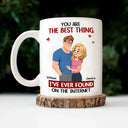 Gift For Couples,Gift For Wife,Gift For Girlfriend,Gift For Women,Funny,Old Couples,Gift For Boyfriend - Best Thing Found On The Internet Animate Hugging Couple - Personalized Mug