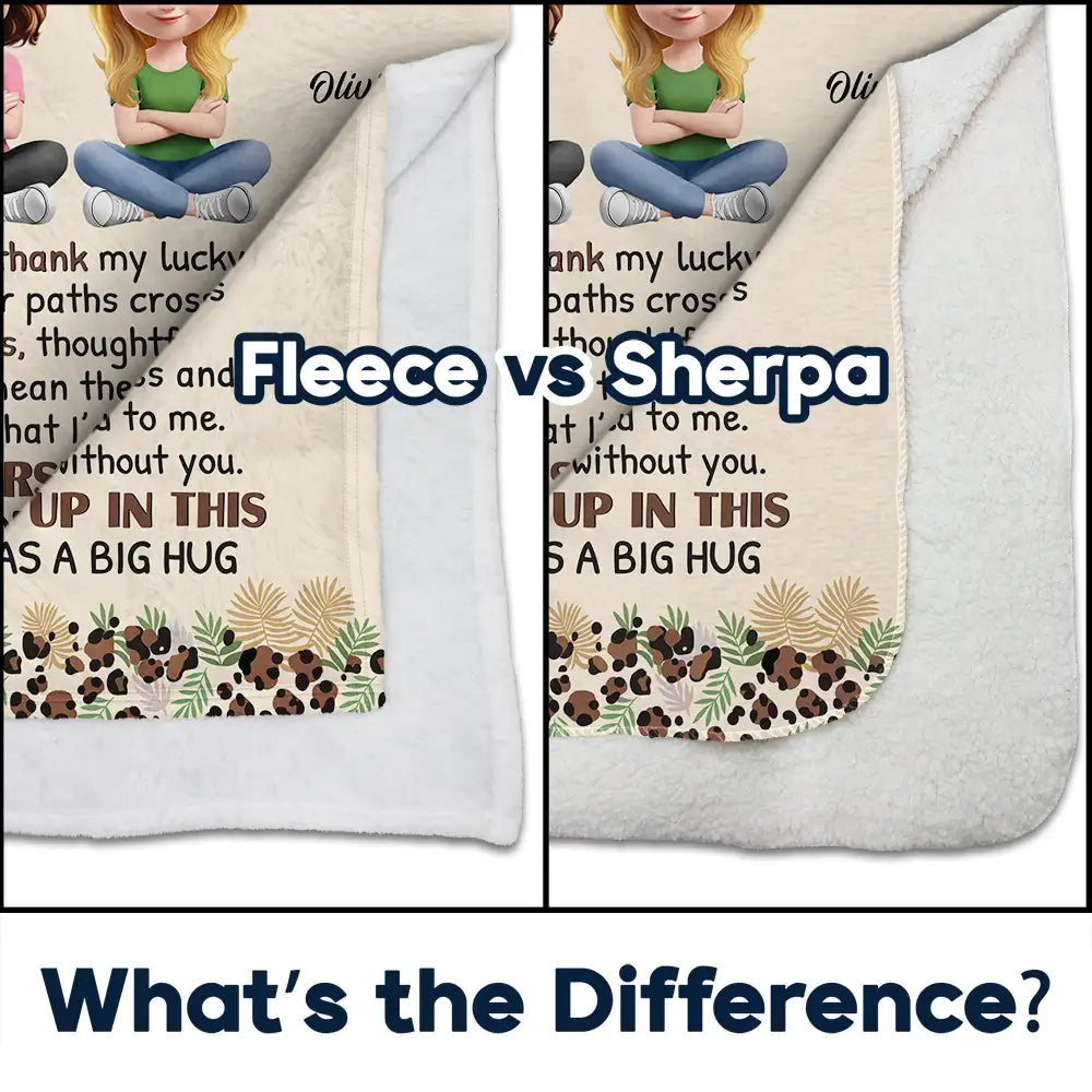 Gift For Bestie, Happy - Bestie Did I Ever Tell You - Personalized Fleece Blanket, Sherpa Blanket