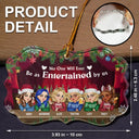 Gift For Bestie, Old Best friends, Funny, Christmas - Bestie Entertained By Us - Personalized Medallion Glass Ornament