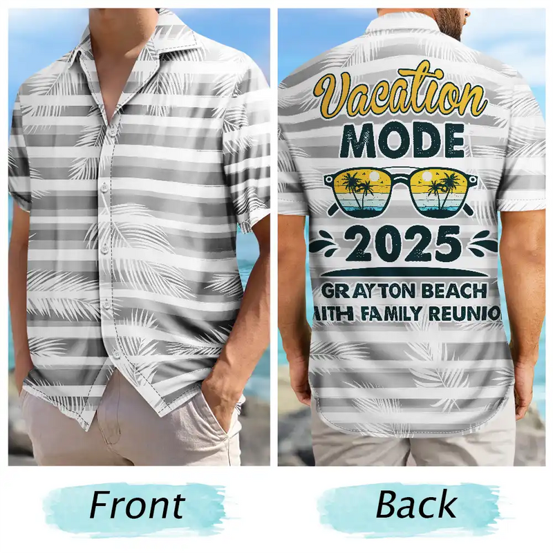 Travel,Summer,Beach,Gift For Bestie,Family,Gift For Sibling - Bestie Family Vacation - Personalized Hawaiian Shirt